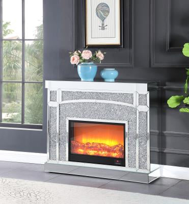 TV STAND W FIREPLACE