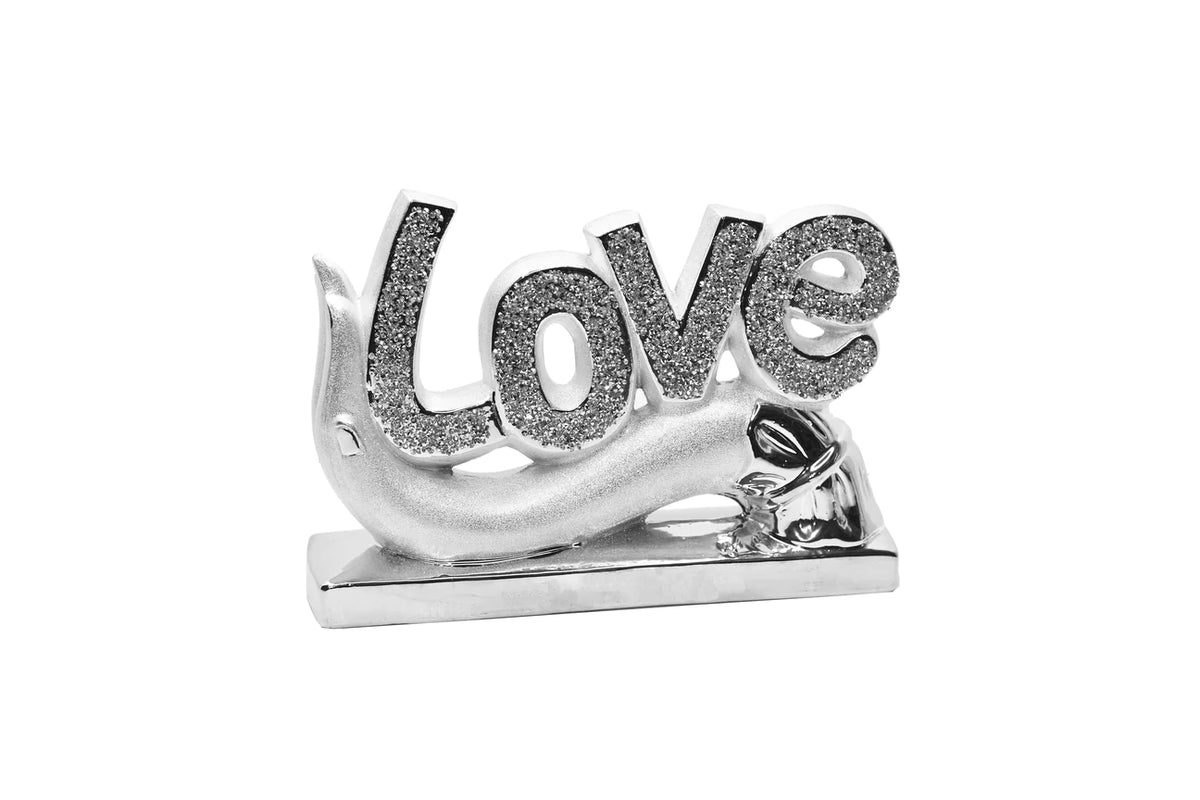 Love W/Base Diamond Sculpture