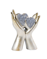 Hands Holding Diamond Heart
