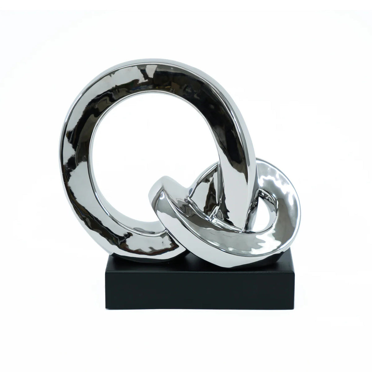 Ceramic Knot Sculpture w/ Base