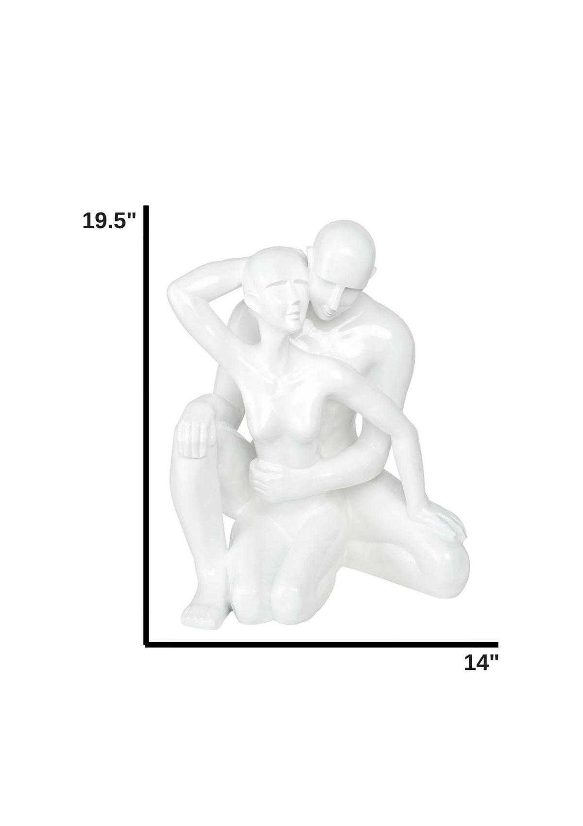 ENTANGLED ROMANCE COUPLE SCULPTURE