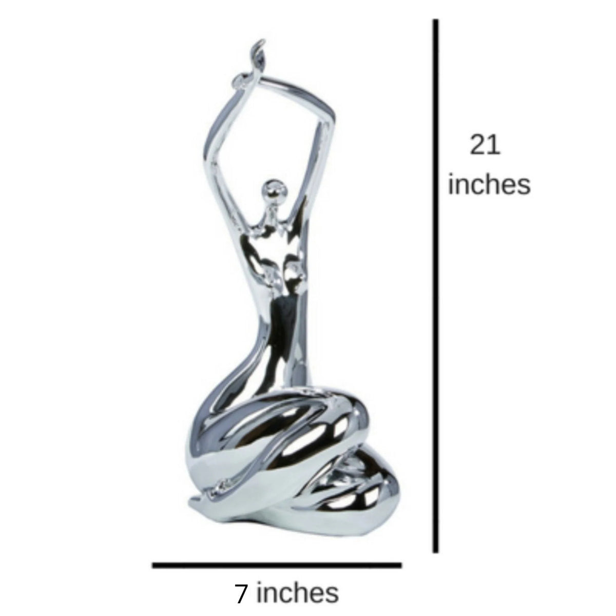 ELIZABETH SCULPTURE // LARGE CHROME