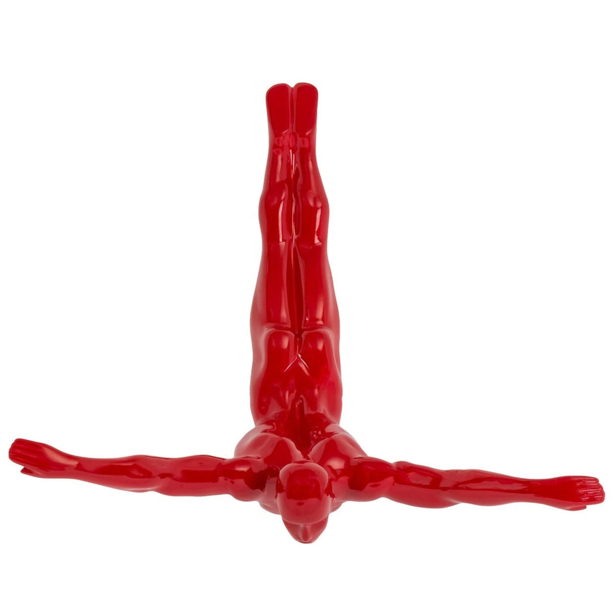 DIVER WALL DECOR SCULPTURE //11" RED