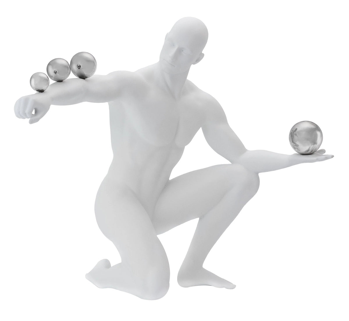 JEAN SCULPTURE // MATTE WHITE AND STEEL