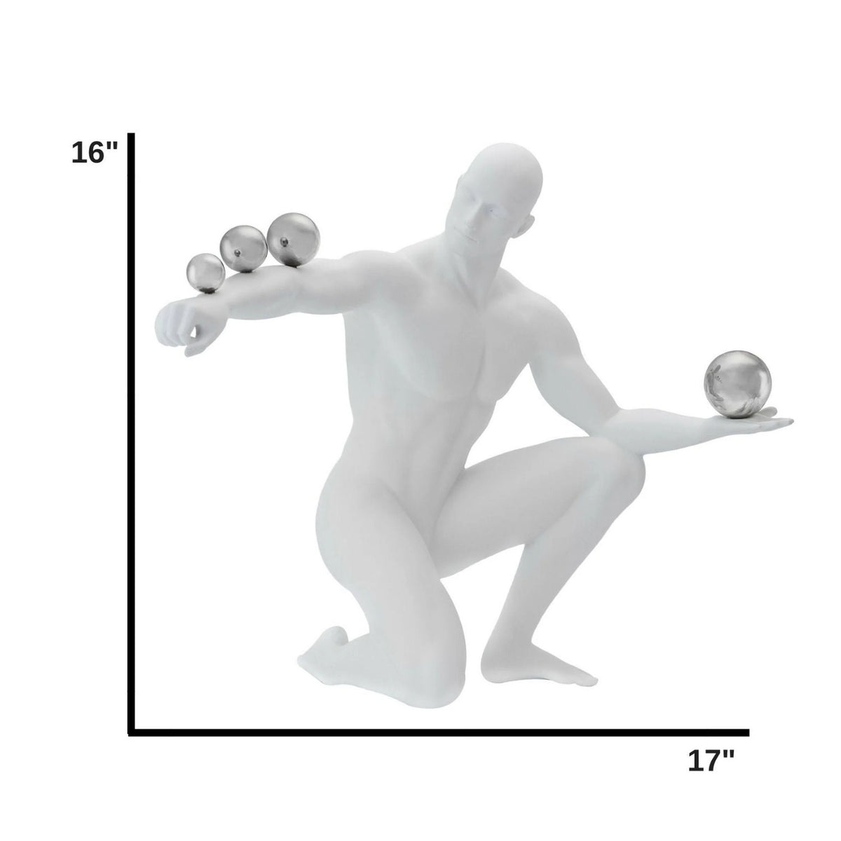 JEAN SCULPTURE // MATTE WHITE AND STEEL