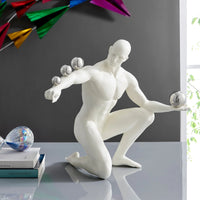 JEAN SCULPTURE // MATTE WHITE AND STEEL