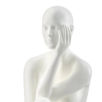 ANTOINETTE DOLL SCULPTURE WITH BASE // MATTE WHITE