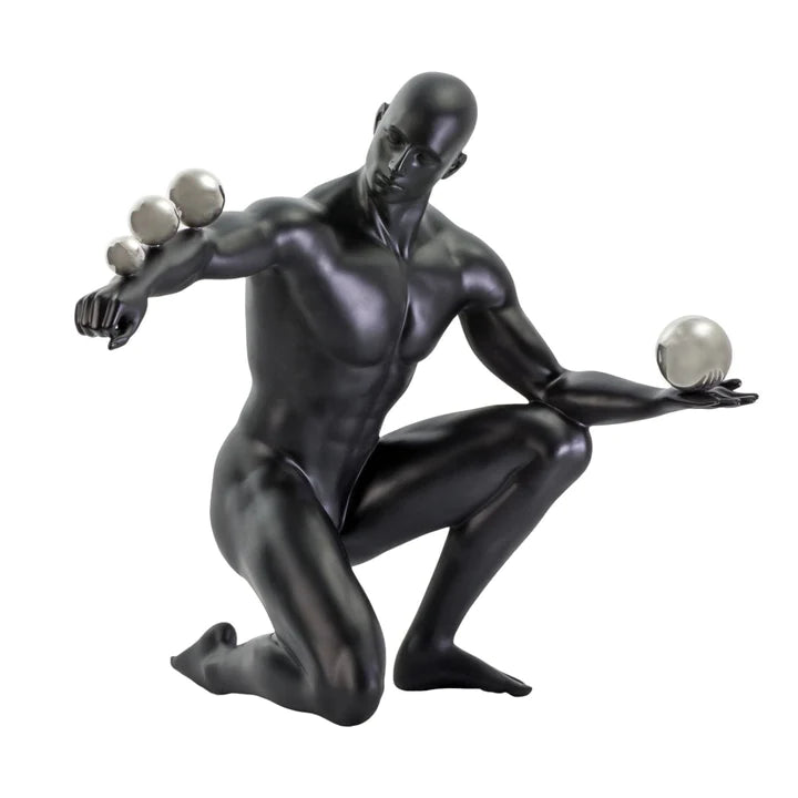 JEAN SCULPTURE // MATTE WHITE AND STEEL