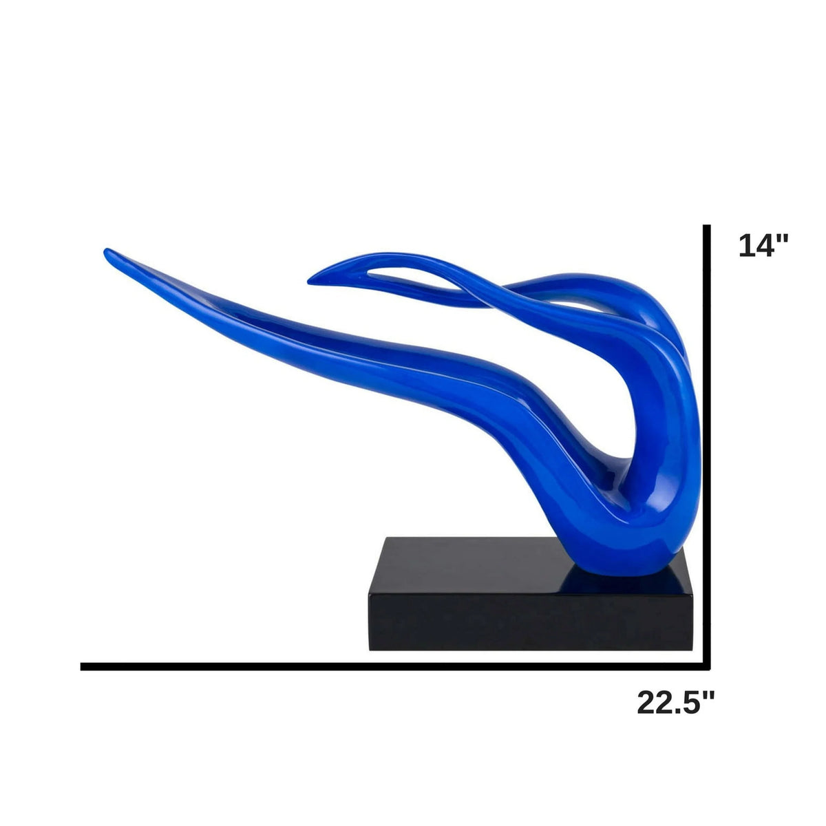 SAGGITA ABSTRACT SCULPTURE // BLUE SILVER OR BLACK