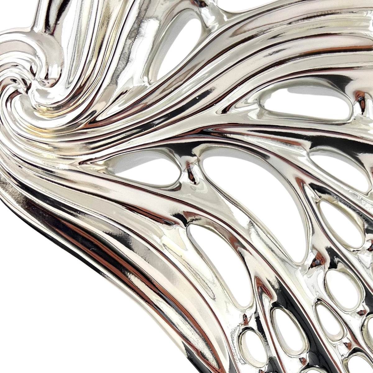 BUTTERFLY WINGS CHROME SCULPTURE