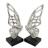 BUTTERFLY WINGS CHROME SCULPTURE