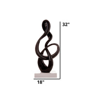 ANTILIA TREBLE ABSTRACT SCULPTURE - LARGE BLACK