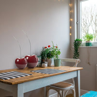 SET OF 2- RED WINE OR RED DECORATIVE CHERRY