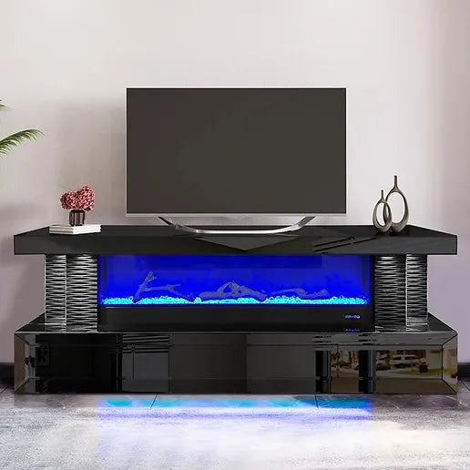 TV STAND WITH FIREPLACE