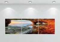 JDN-5039-ABC Ocean Cave Picture Tempered Glass