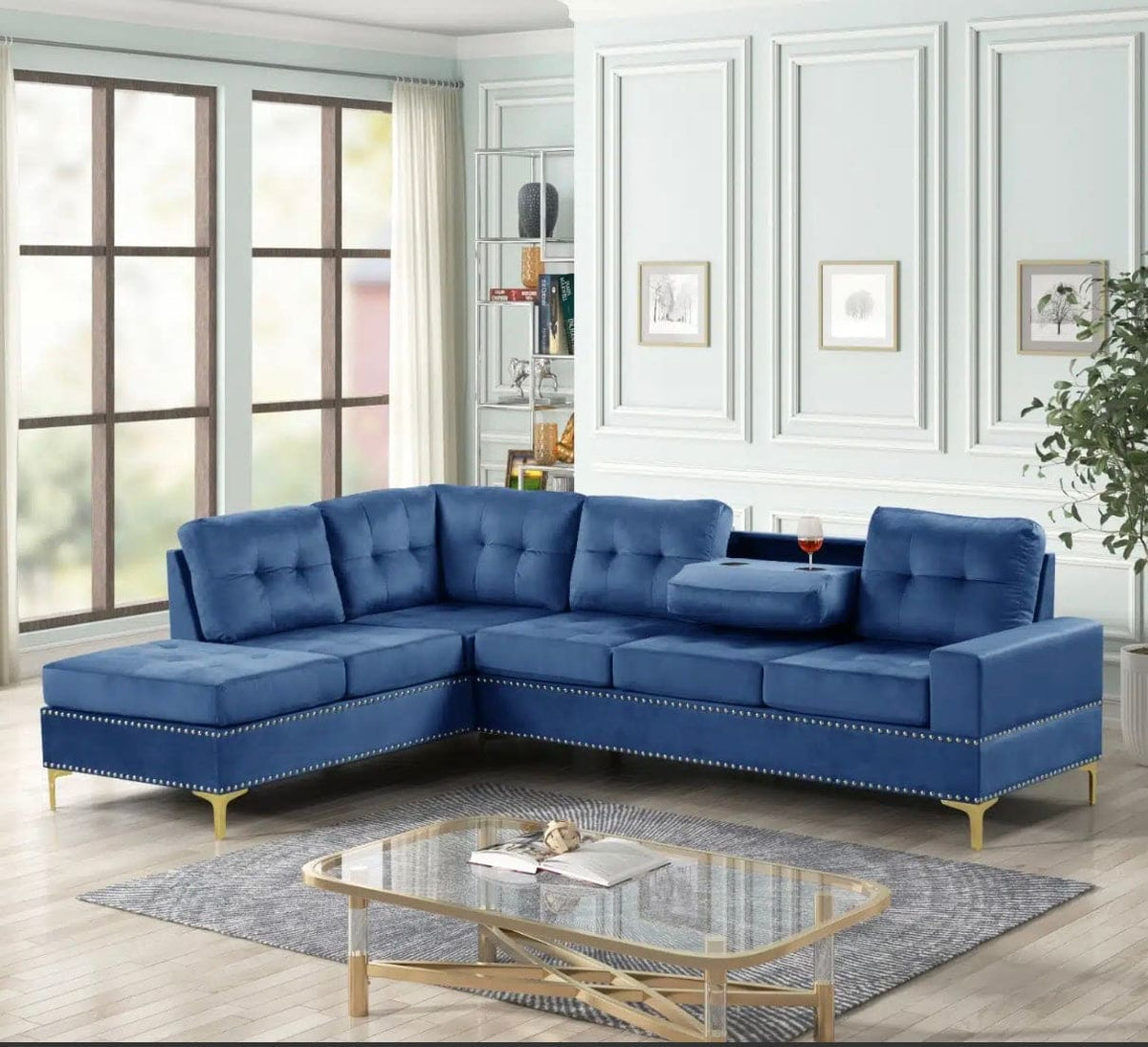 SECTIONAL VELVET