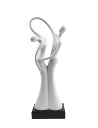 White Abstract Couple Sculpture