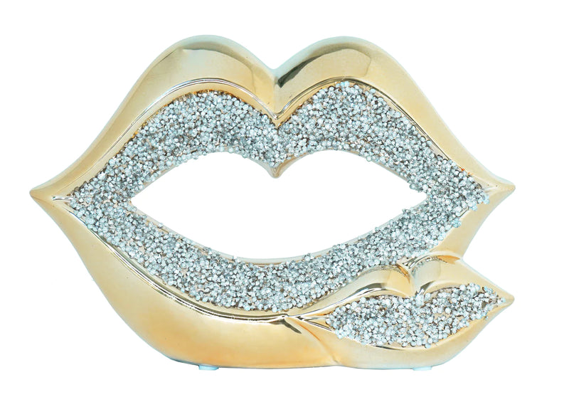 Diamond Lips Sculpture