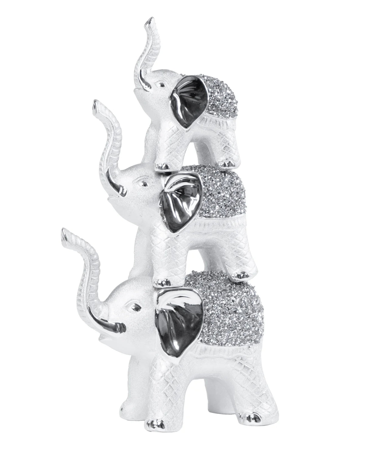 Stacked Diamond Elephants