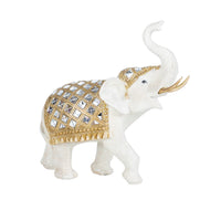 White/Gold 9" Elephant
