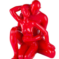 ENTANGLED ROMANCE COUPLE SCULPTURE // 19.5" RED