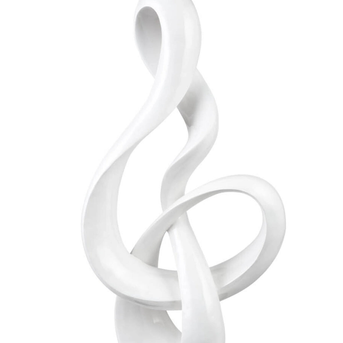 ANTILIA TREBLE ABSTRACT SCULPTURE - LARGE WHITE AND SMALL WHITE