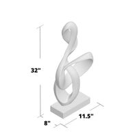 ANTILIA TREBLE ABSTRACT SCULPTURE - LARGE WHITE AND SMALL WHITE