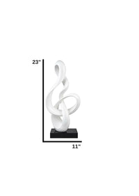 ANTILIA TREBLE ABSTRACT SCULPTURE - LARGE WHITE AND SMALL WHITE