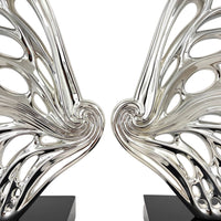 BUTTERFLY WINGS CHROME SCULPTURE