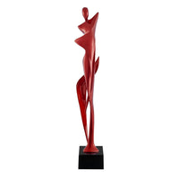 ALLEGRA 32.5-INCH SCULPTURE - METALLIC RED OR GREY