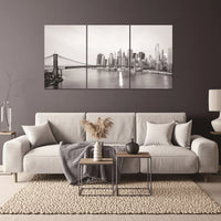 KL-009 ABC 106X47 NY Black and White Bridge Acrylic Picture