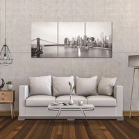 KL-009 ABC 106X47 NY Black and White Bridge Acrylic Picture