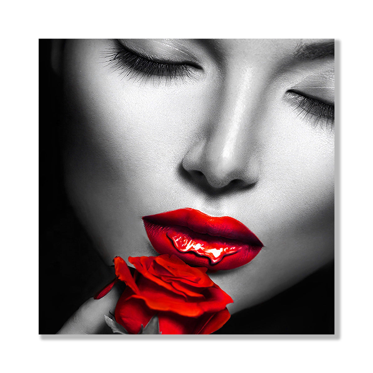 Red rose lips