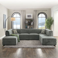 Sectional modular 8 pc