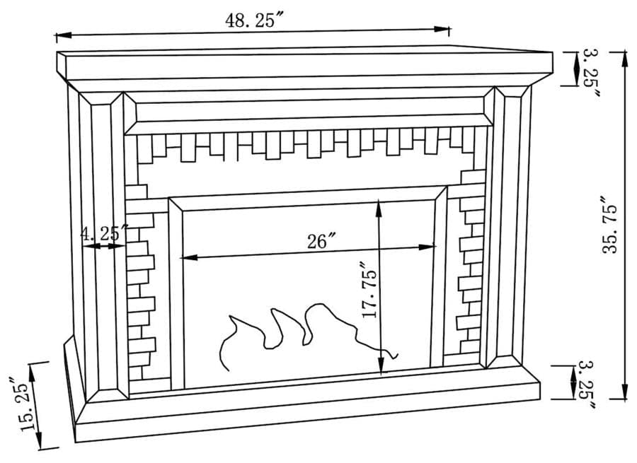 FIREPLACE - FIVE STAR FURNITURE LIQUIDATION