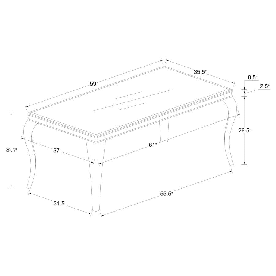 Dining room 5 pc set 61”