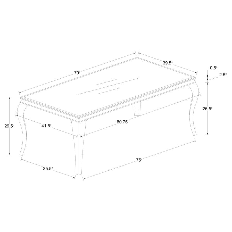 Dining room set 5 pc 81”