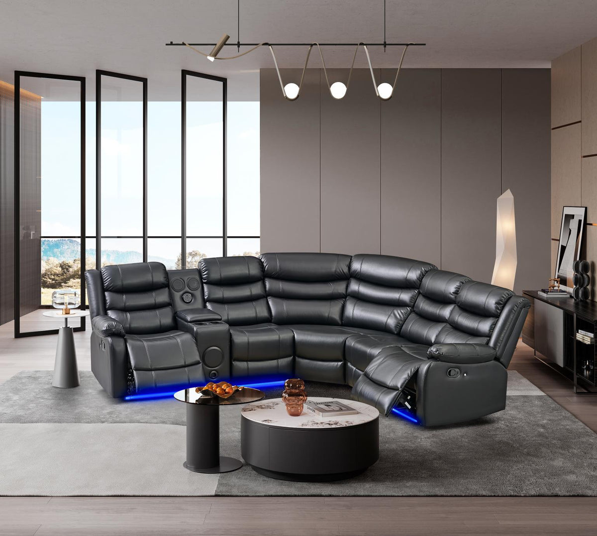 Sectional recliner