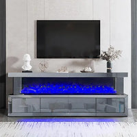 TV STAND WITH FIREPLACE