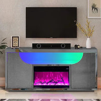 TV STAND WITH FIREPLACE