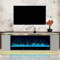 TV STAND WITH FIREPLACE