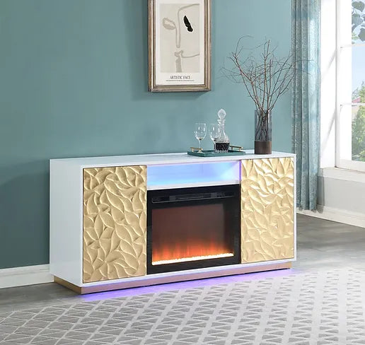 TV STAND WITH FIREPLACE