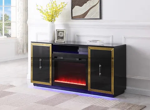 TV STAND WITH FIREPLACE