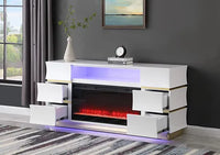 TV STAND WITH FIREPLACE