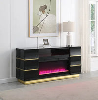 TV STAND WITH FIREPLACE