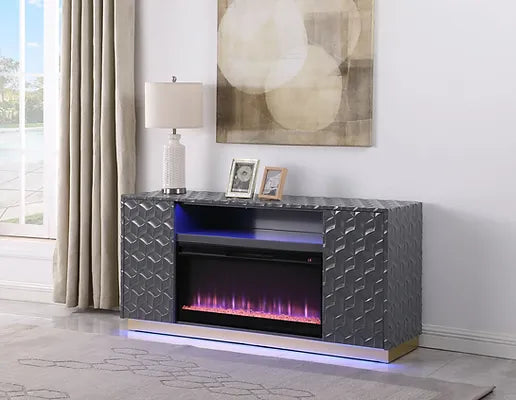 TV STAND WITH FIREPLACE