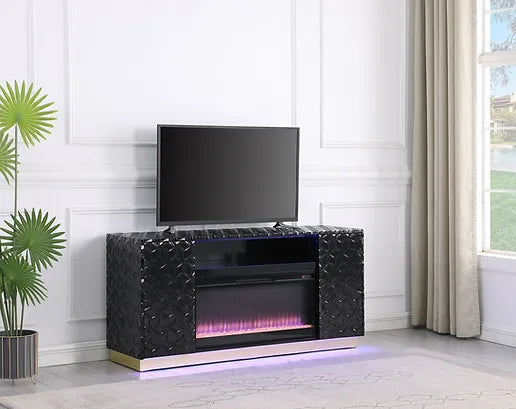 TV STAND WITH FIREPLACE