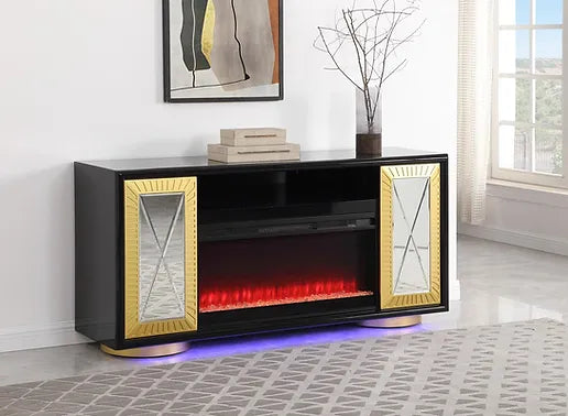 TV STAND WITH FIREPLACE