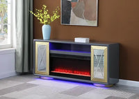 TV STAND WITH FIREPLACE