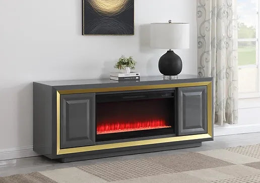 TV STAND WITH FIREPLACE